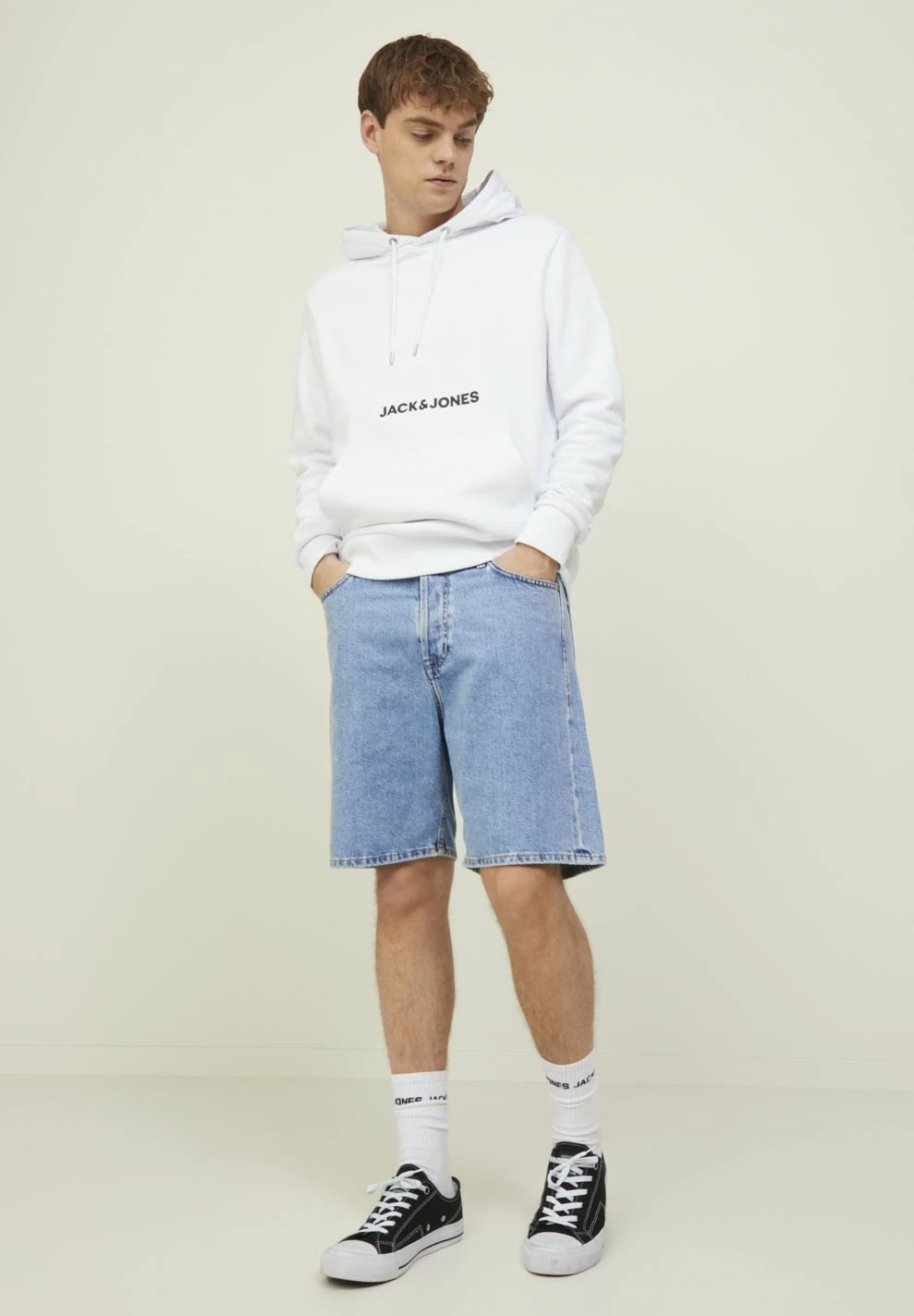 Jack & Jones Jjitony- Denim Shorts - Blue Denim