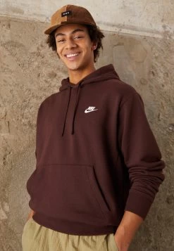 Nike Sportswear Club Hoodie - Hoodie - Earth/White