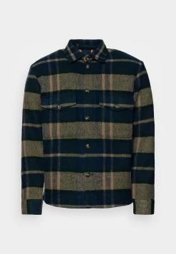 Selected Homme Slhwalter Overshirt - Summer Jacket - Trekking Green/Sand/Blue