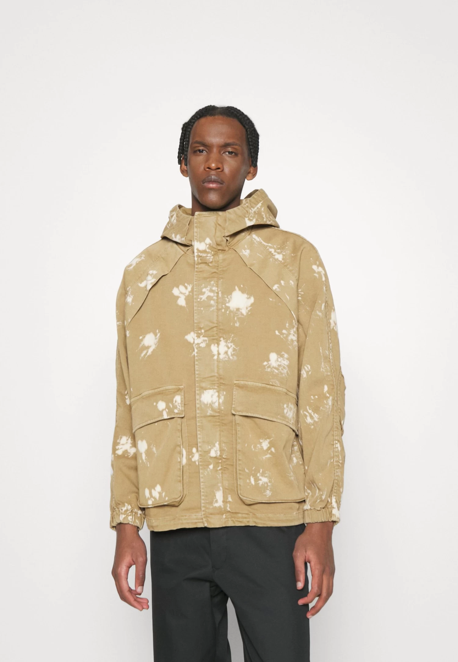 Dondup Giacca Con Cappuccio - Denim Jacket - Terra