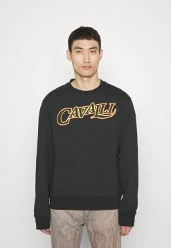 Roberto Cavalli Regular Crewneck- Sweatshirt - Black