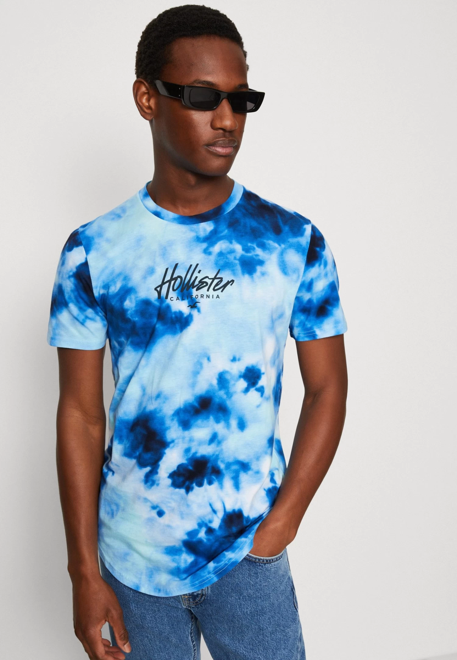 Hollister Co. Print T-Shirt - Blue Wash - Image 4