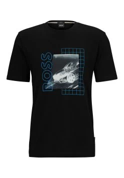 Boss Tiburt 412 - Print T-Shirt - Black