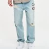Pegador Bratty Baggy - Relaxed Fit Jeans - Washed Blue