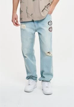 Pegador Bratty Baggy - Relaxed Fit Jeans - Washed Blue