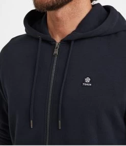 Alden - Zip-Up Sweatshirt - Dark Indigo