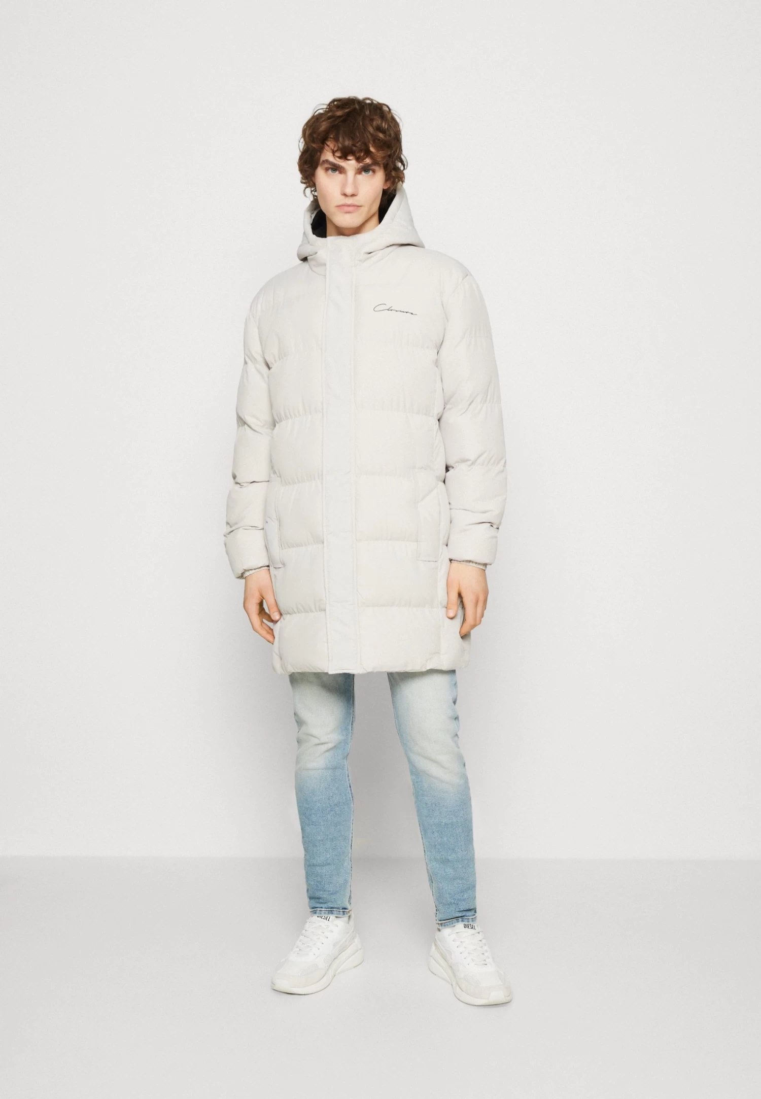 Long Parka Jacket - Winter Coat - Stone