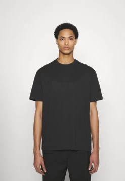 Calvin Klein Comfort Debossed Logo - Print T-Shirt - Black