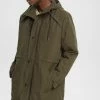 Edc By Esprit Mit Tunnelzugkapuze - Parka - Dark Khaki
