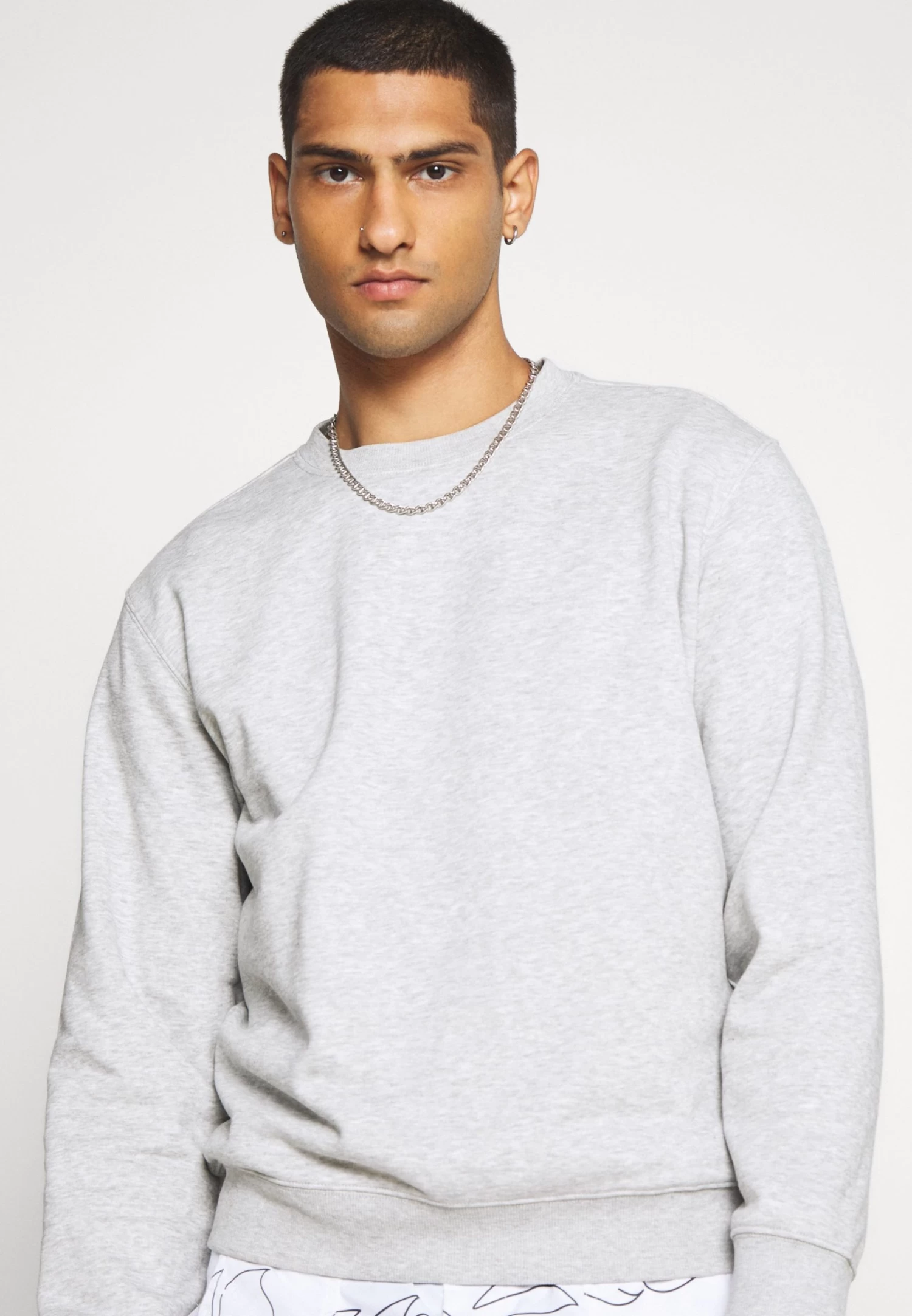 WEEKDAY Standard - Sweatshirt - Grey Melange - Image 4