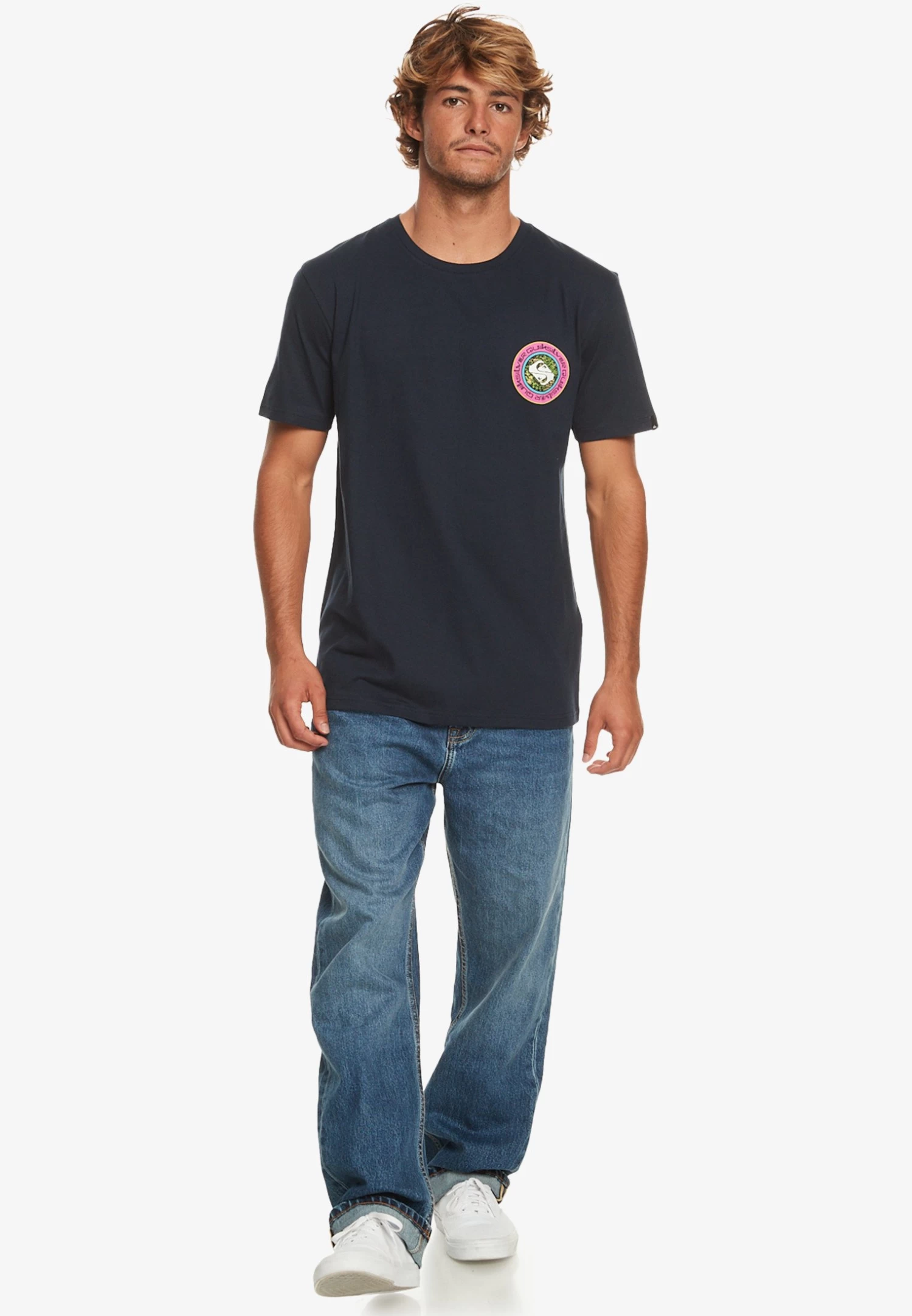 Quiksilver Omni Circle - Print T-Shirt - Blue - Image 2