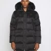 Vernez Long Puffer Jacket - Winter Coat - Jet Black