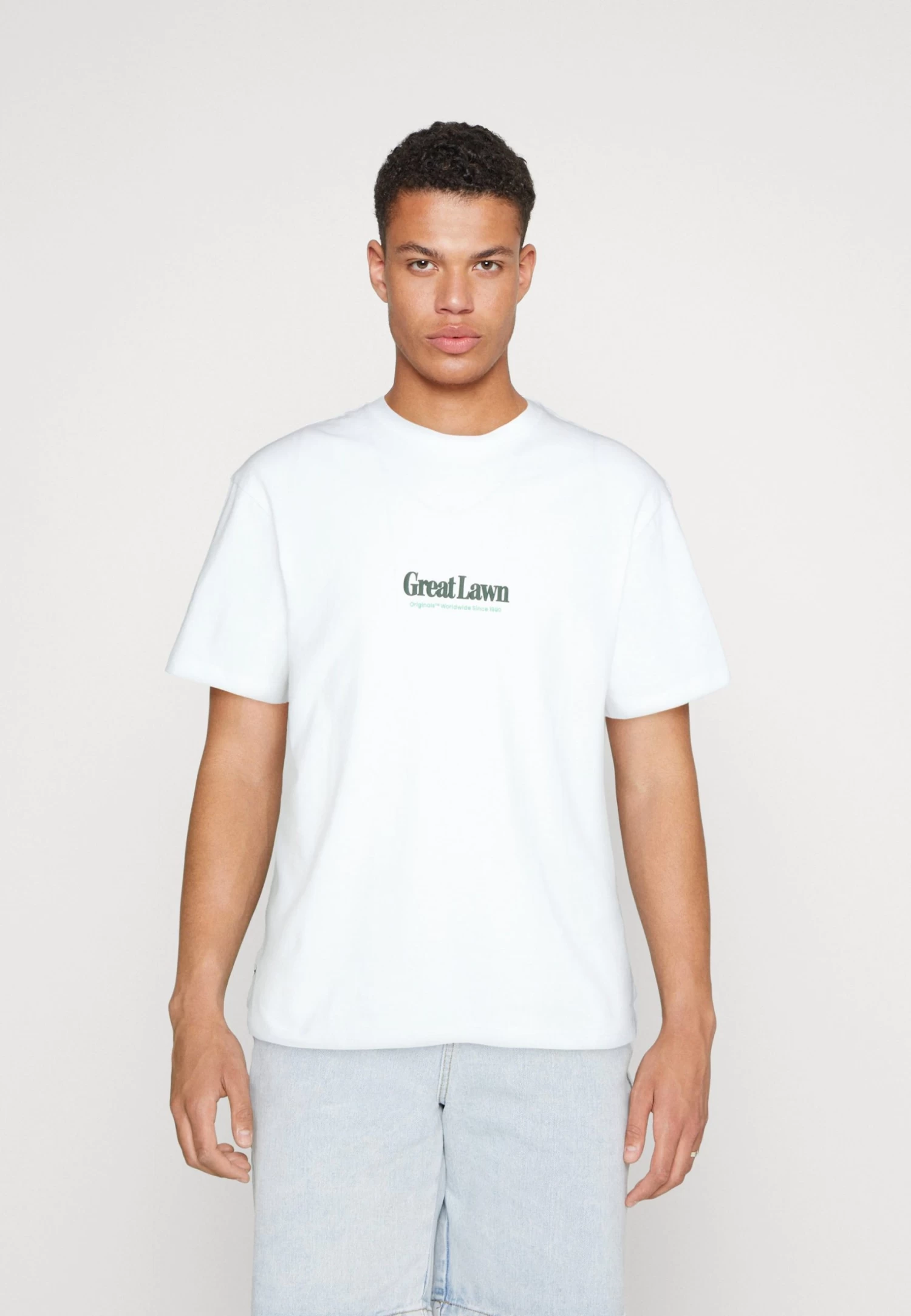 Jack & Jones Jordalston Graphic Tee Crew Neck - Print T-Shirt - Bright White - Image 3