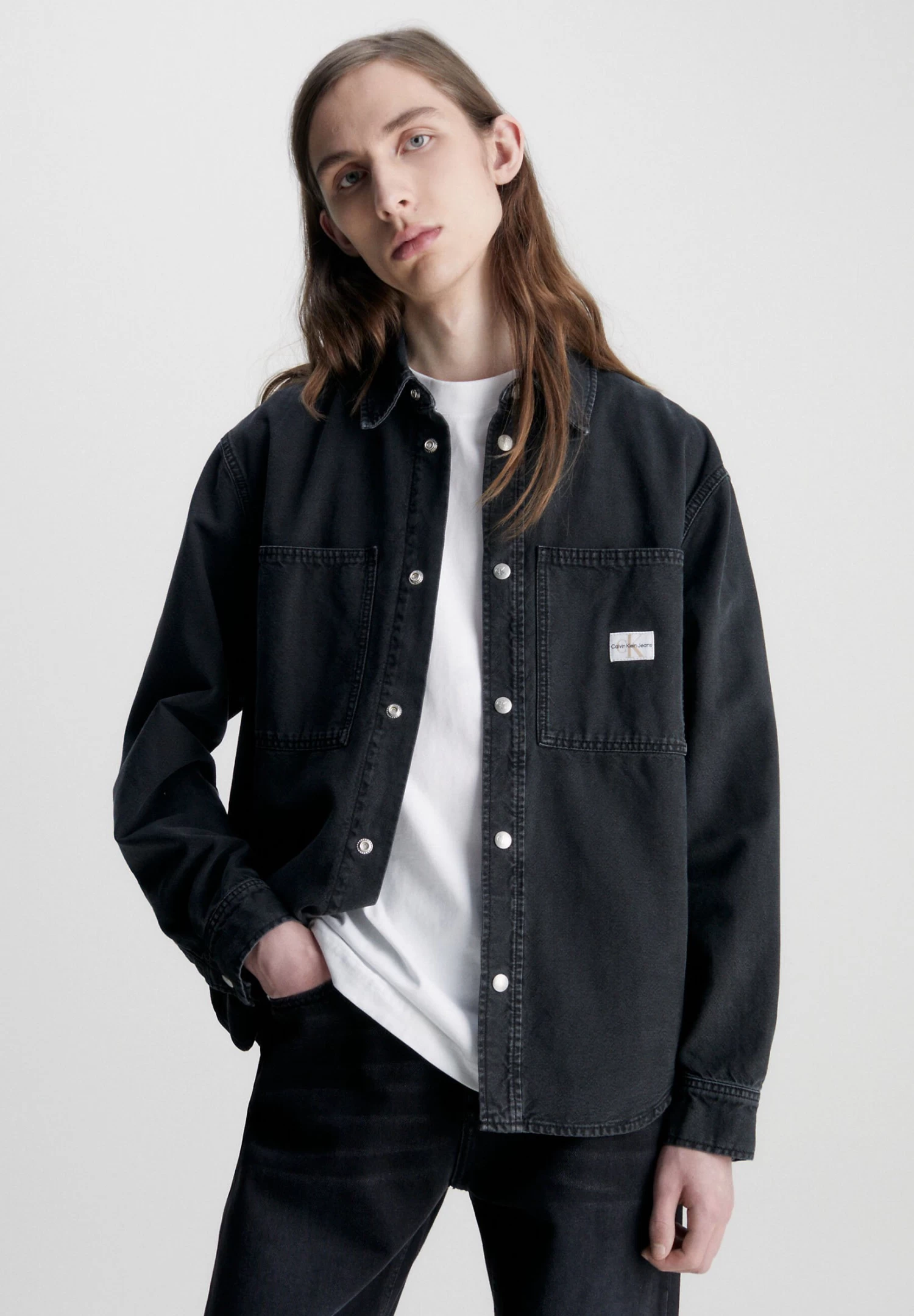 Calvin Klein Jeans Relaxed Linear - Shirt - Ck Black