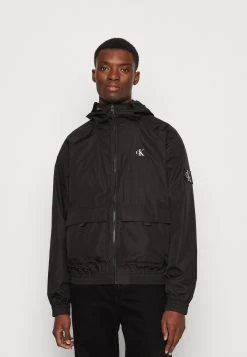 Calvin Klein Jeans Unpadded Hood Harrington Jacket - Windbreaker - Ck Black