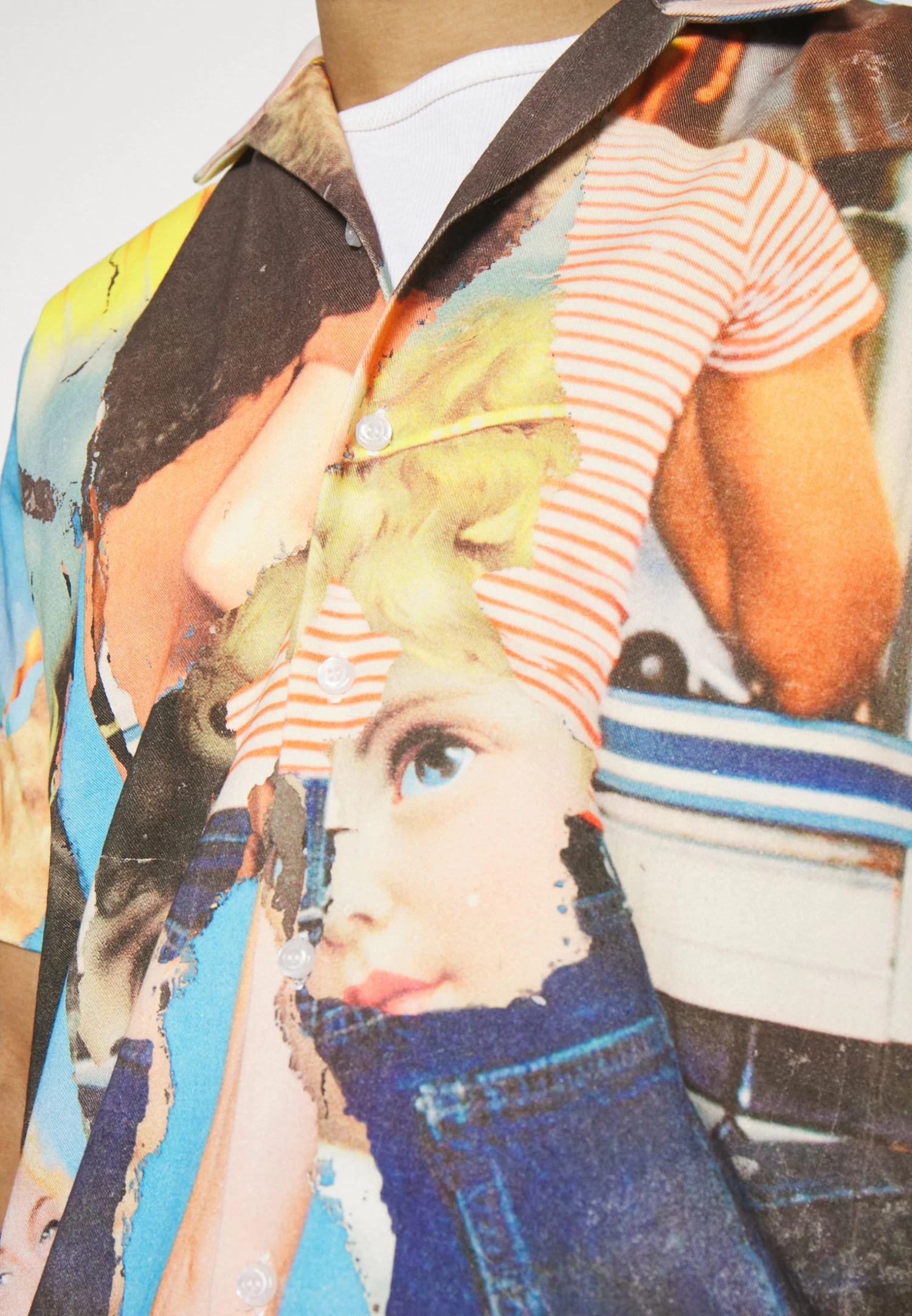 FIORUCCI Poster Print Bowling Shirt - Shirt - Blue - Image 6