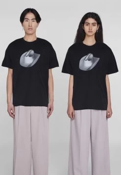 Raily Loose Tee Unisex - Print T-Shirt - Black