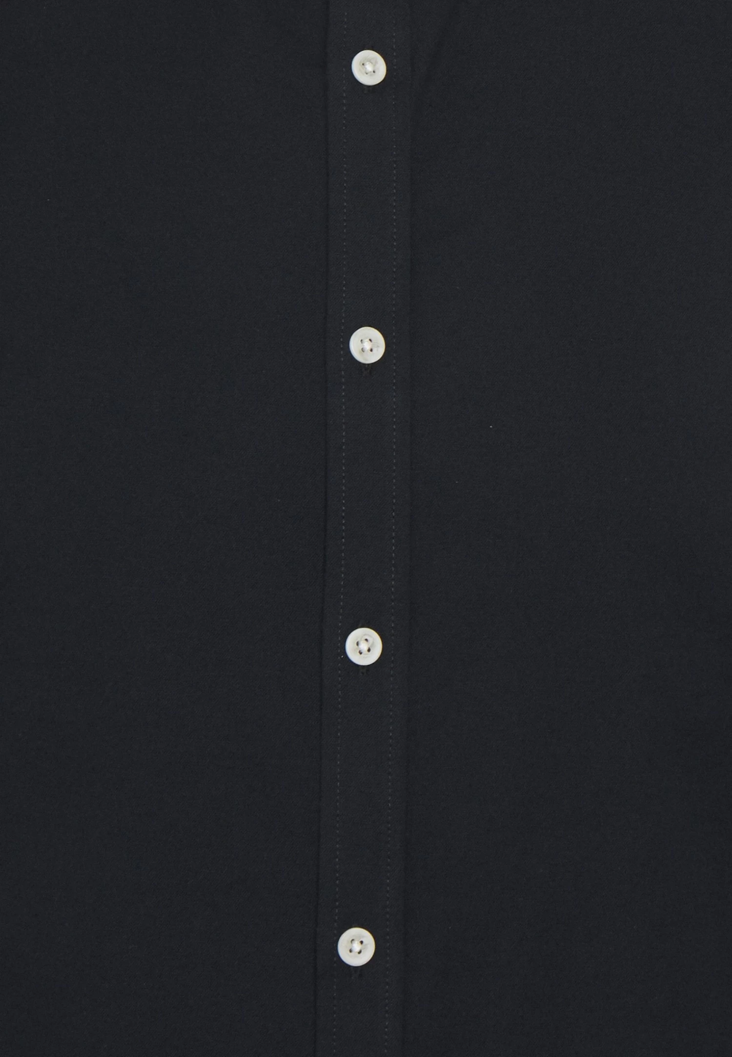 Lindbergh Oxford Manderin Superflex Ls - Shirt - Black - Image 3