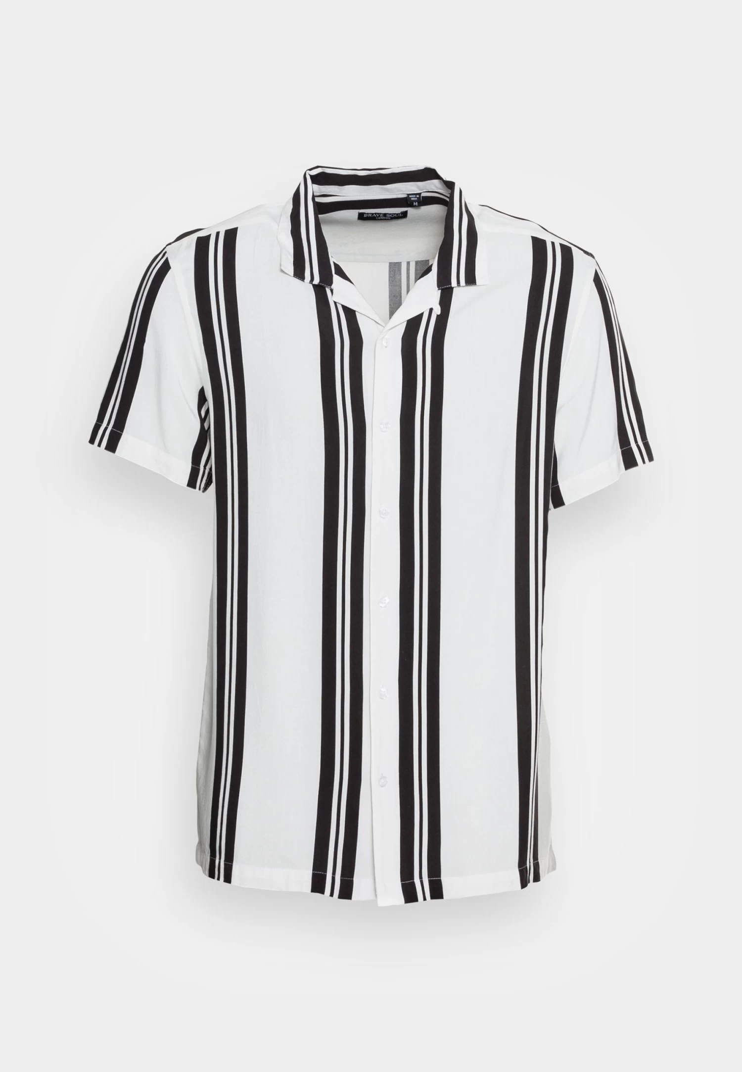 BRAVE SOUL Rhone - Shirt - Optic White/Jet Black - Image 4