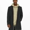 Only & Sons Onsjaylon Otw - Classic Coat - Dark Grey Melange