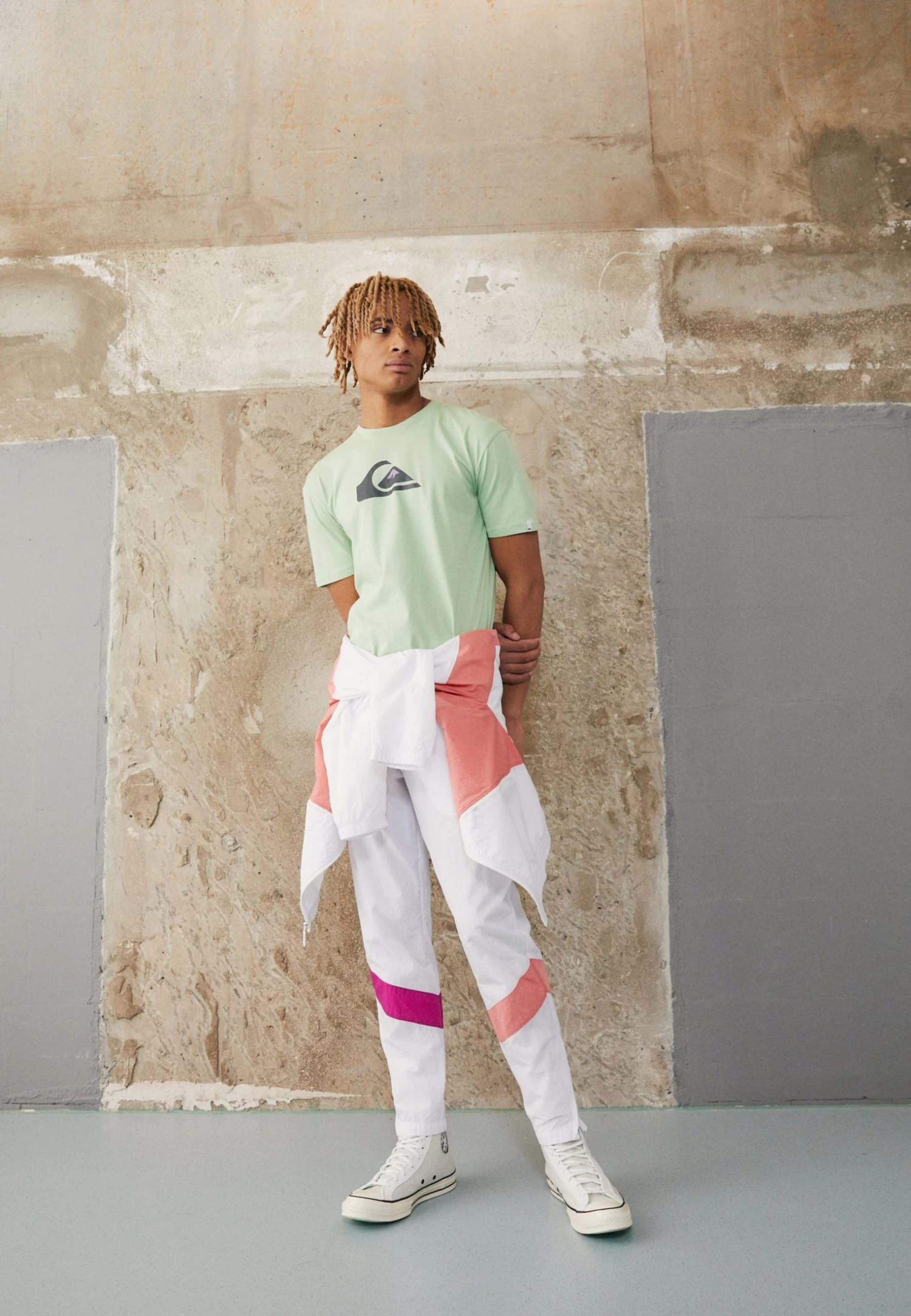 Quiksilver Complogo Byj0 - Print T-Shirt - Sprucestone - Image 2