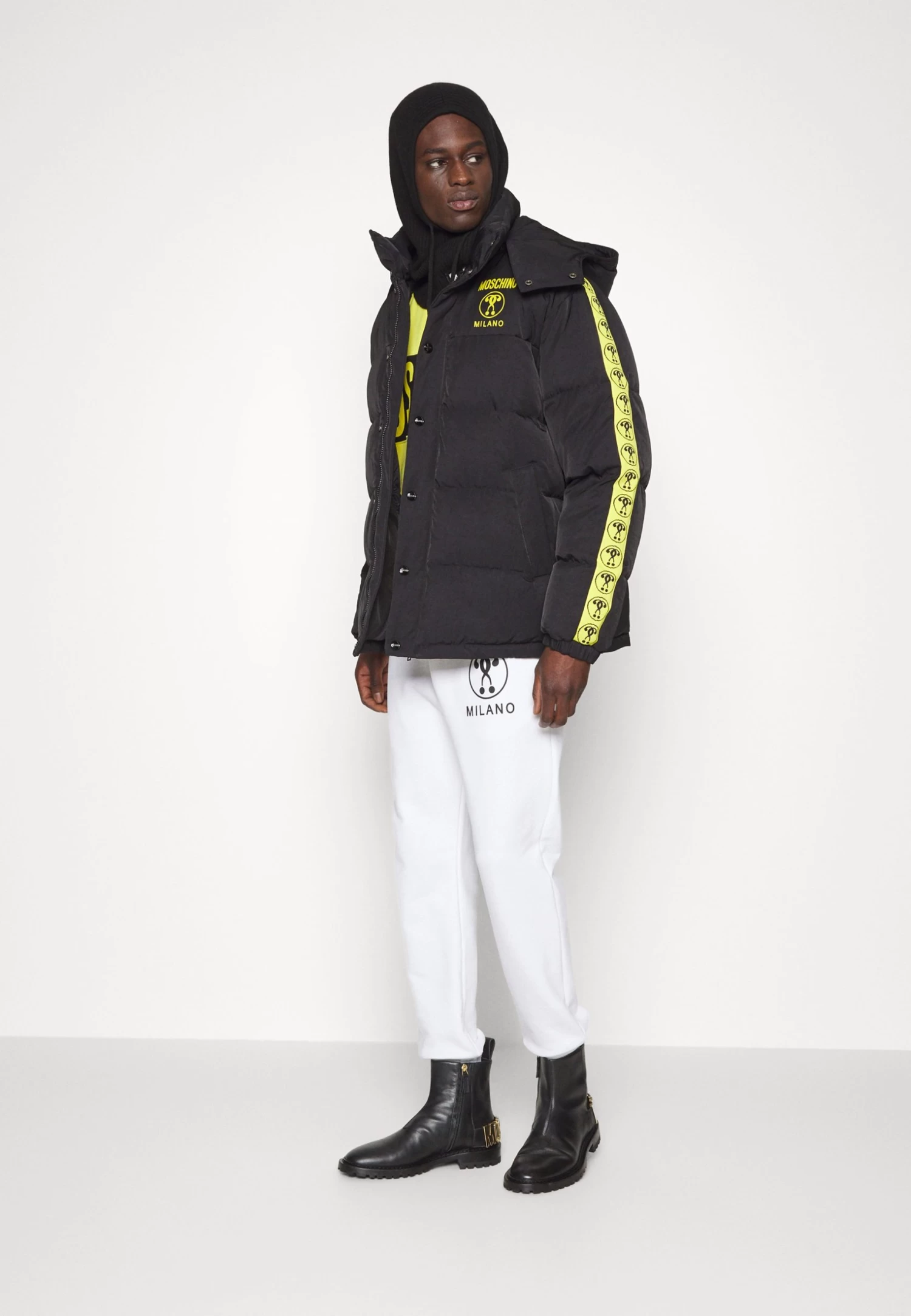 MOSCHINO Long Jacket - Winter Coat - Black - Image 5