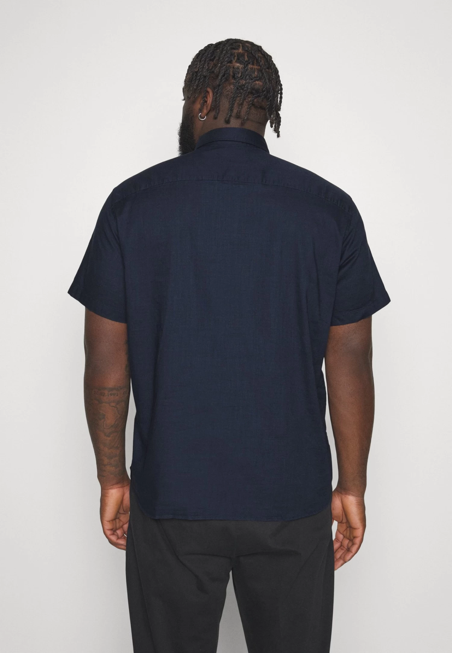 Jack & Jones Jjslub Shirt Plus - Shirt - Navy Blazer - Image 3