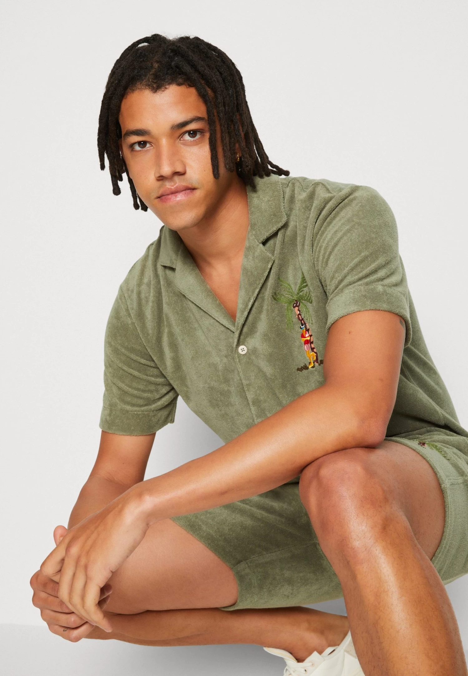 Scotch & Soda Toweling Shirt - Shirt - Army - Image 4