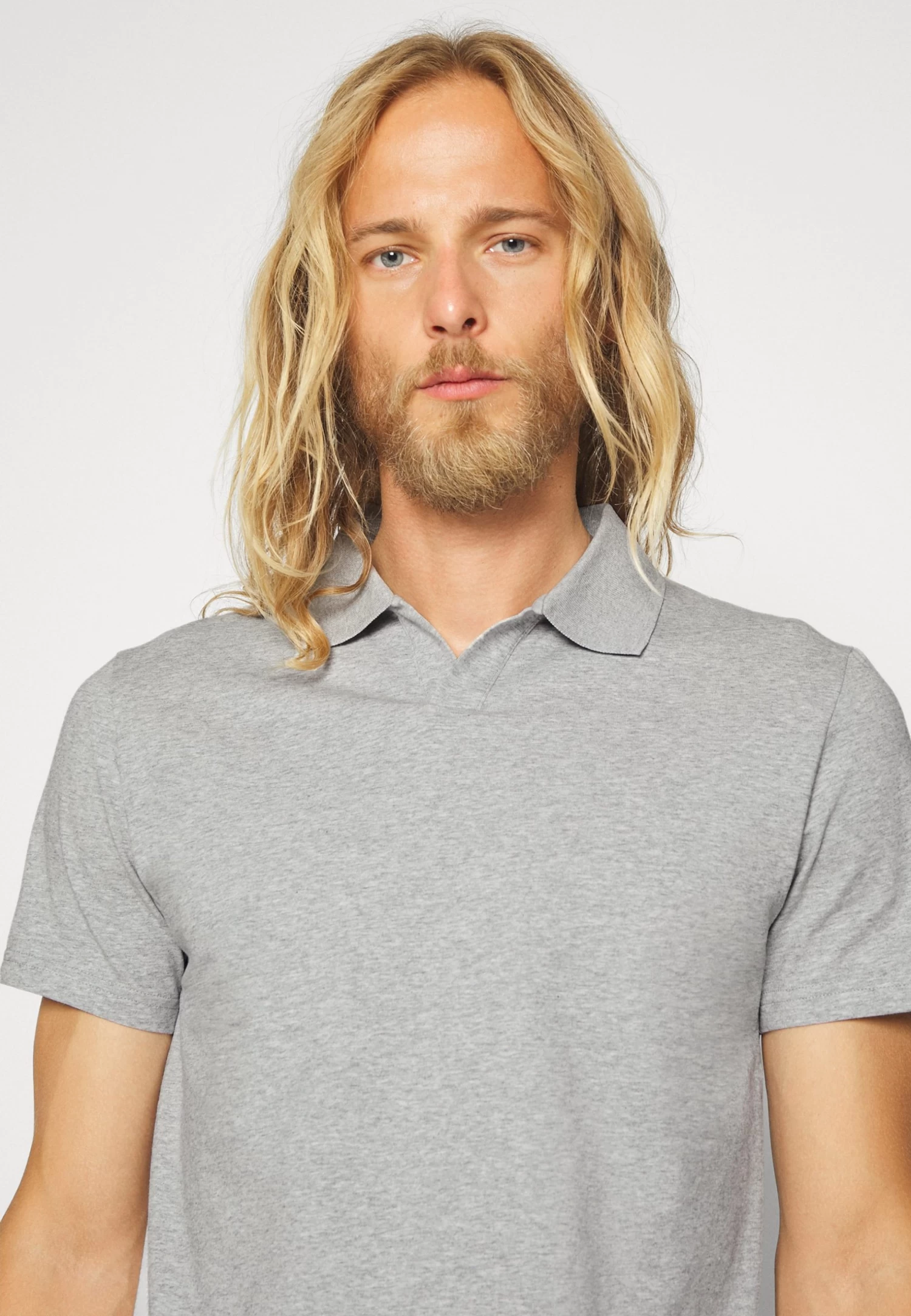 Filippa K Stretch - Polo Shirt - Light Grey - Image 4