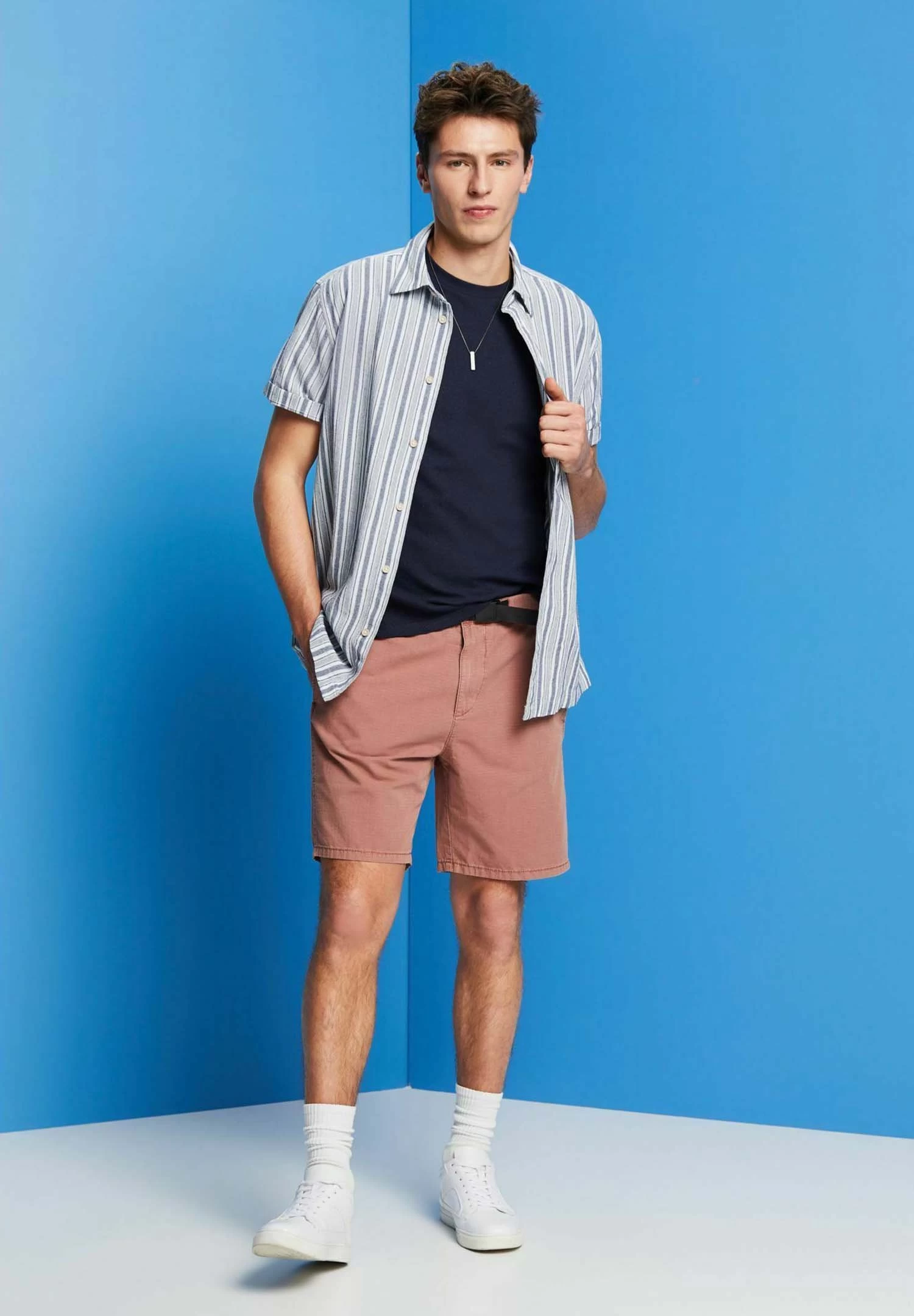 ESPRIT Basic T-Shirt - Navy - Image 3