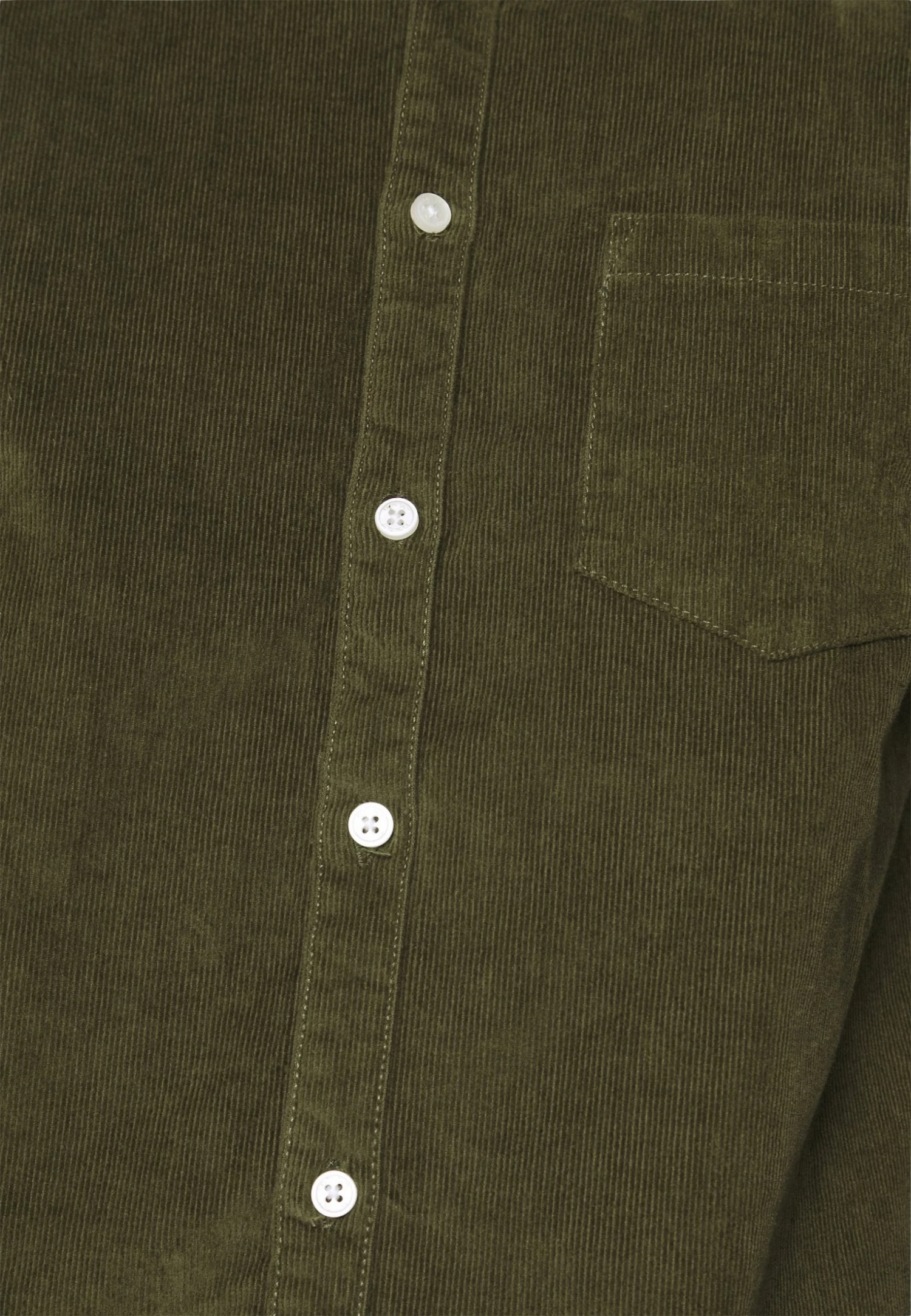 Kronstadt Johan Corduroy Shirt - Shirt - Olive Green - Image 5