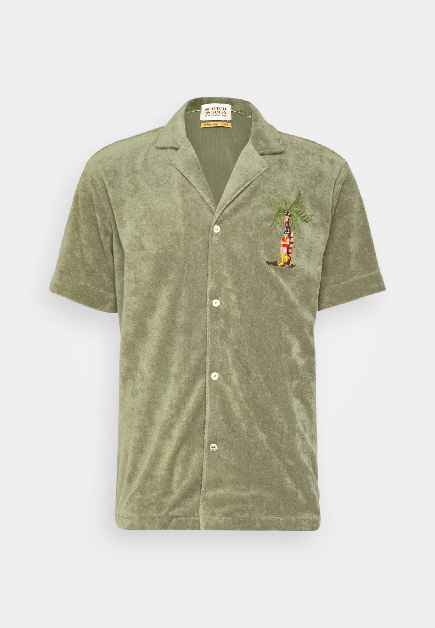 Scotch & Soda Toweling Shirt - Shirt - Army - Image 5