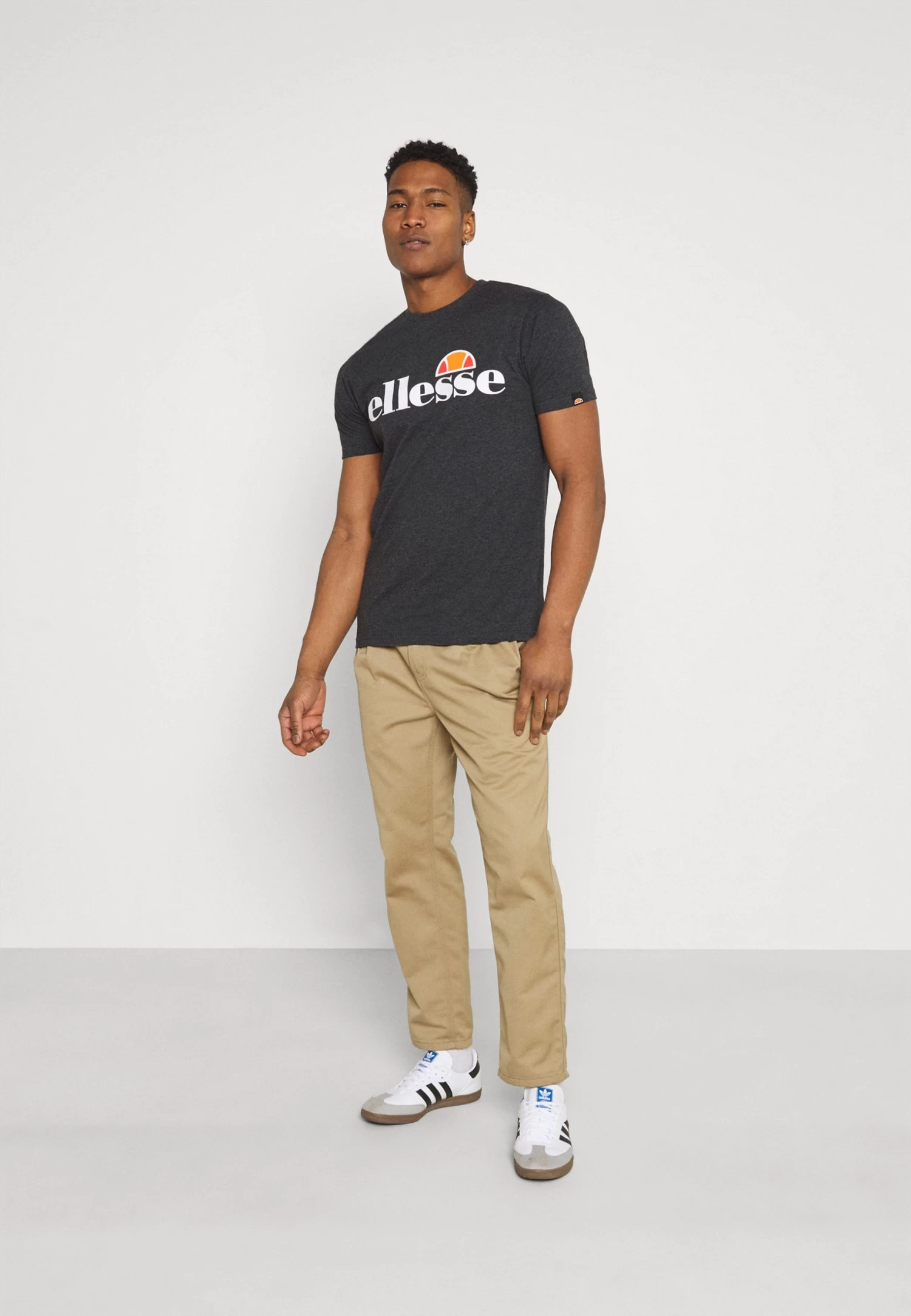 Ellesse Sl Prado Tee - Print T-Shirt - Dark Grey Marl - Image 2