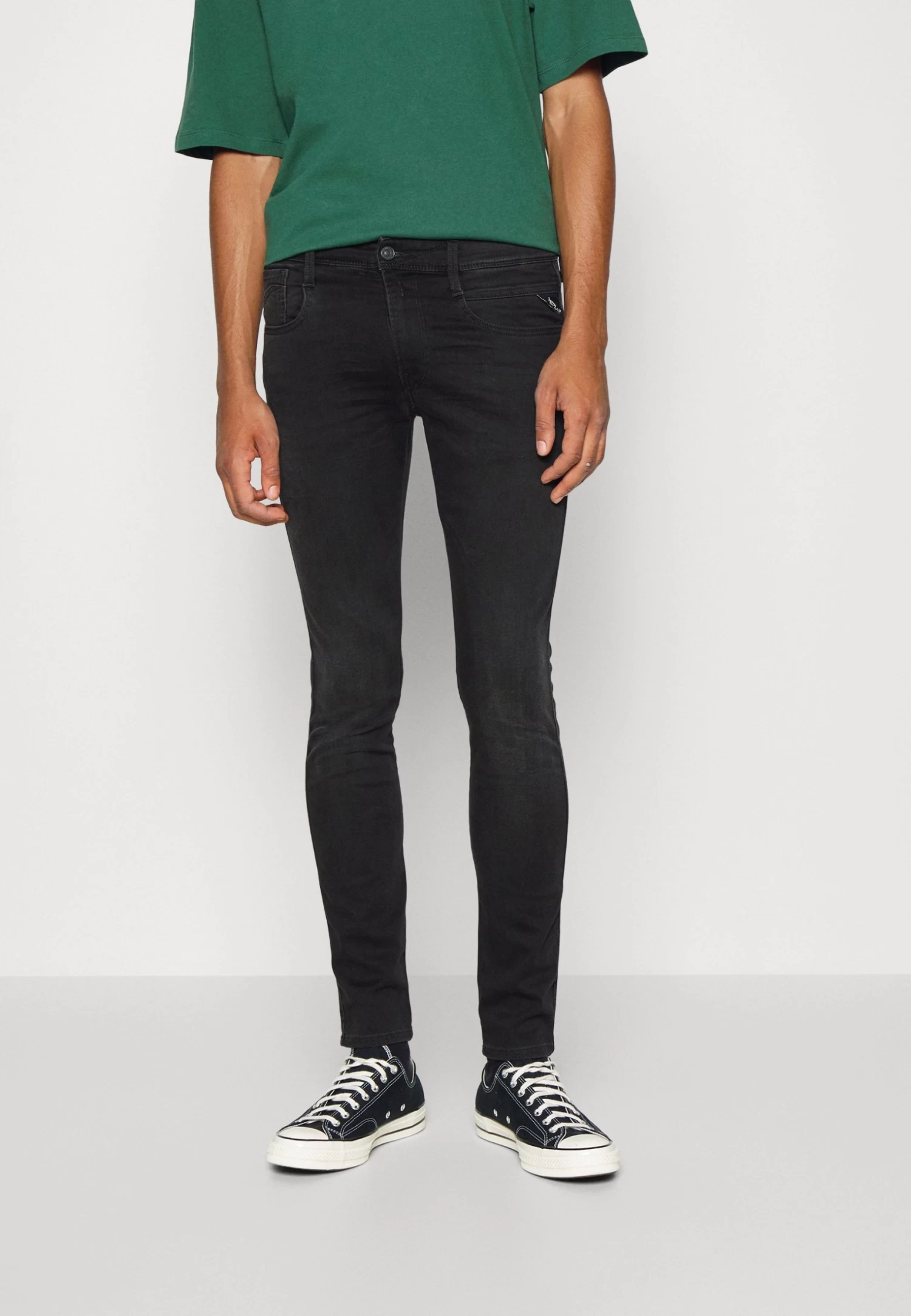 Replay Anbass Pants Lite - Slim Fit Jeans - Black