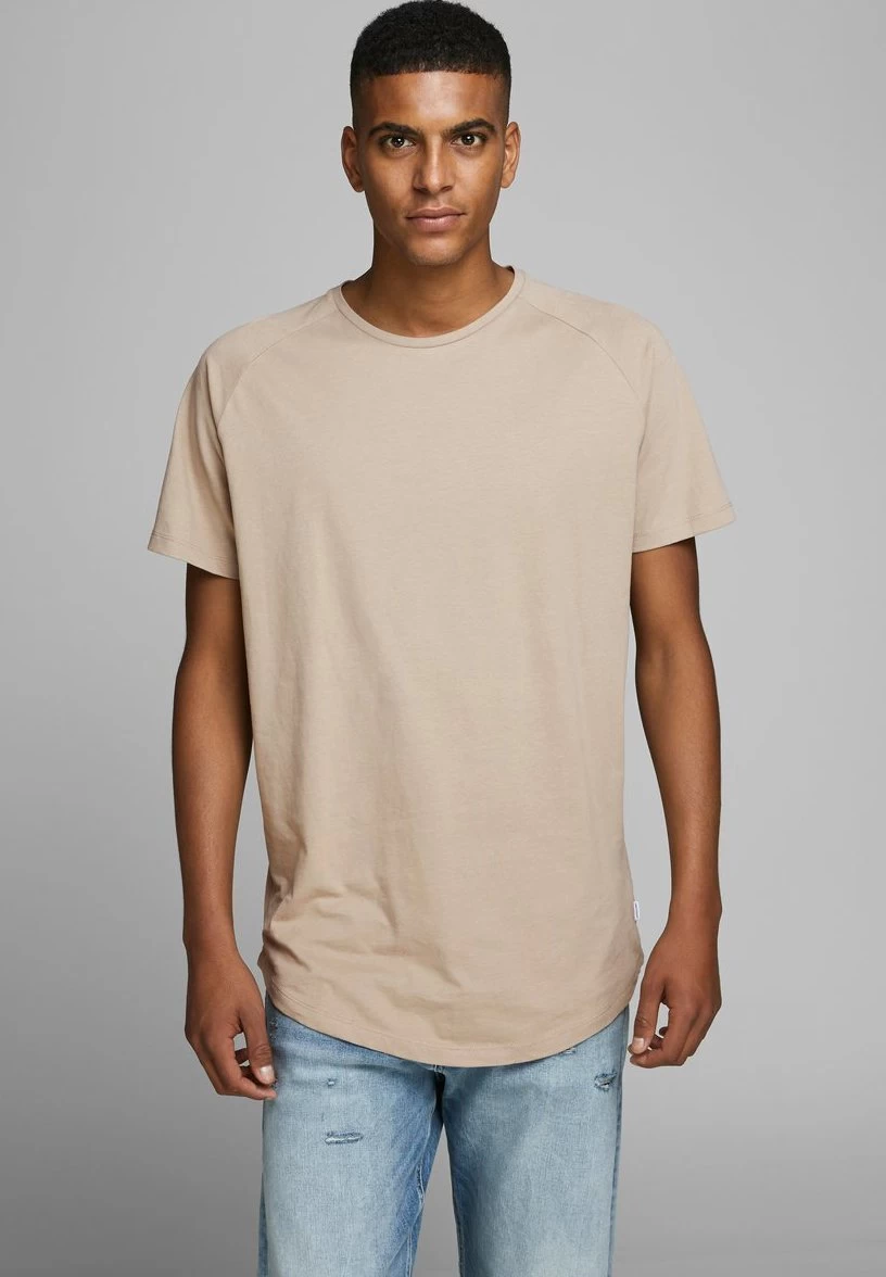 Jack & Jones Jjecurved Tee O Neck - Basic T-Shirt - Beige