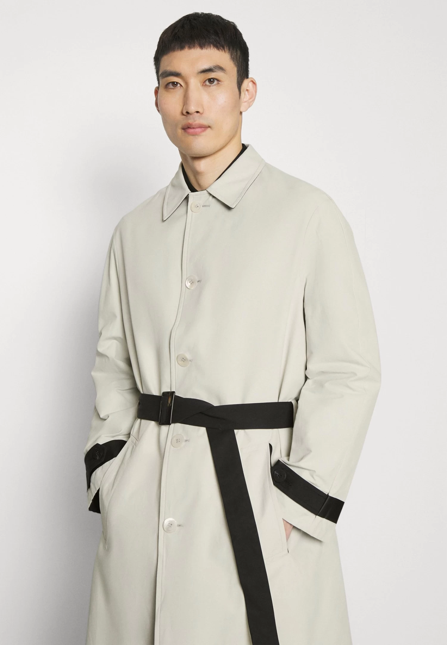 Neil Barrett Reversible - Trenchcoat - Black/Ivory - Image 4