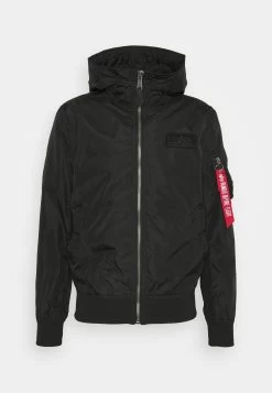 Alpha Industries Ma-1 Lw Hooded - Light Jacket - Black