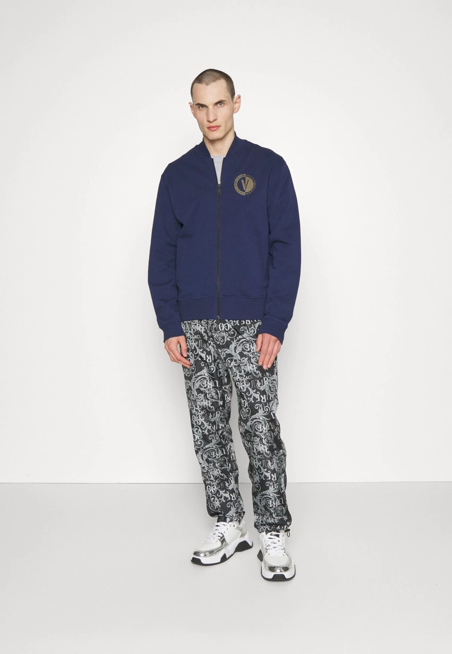 New Emblem - Zip-Up Sweatshirt - Navy - Image 2