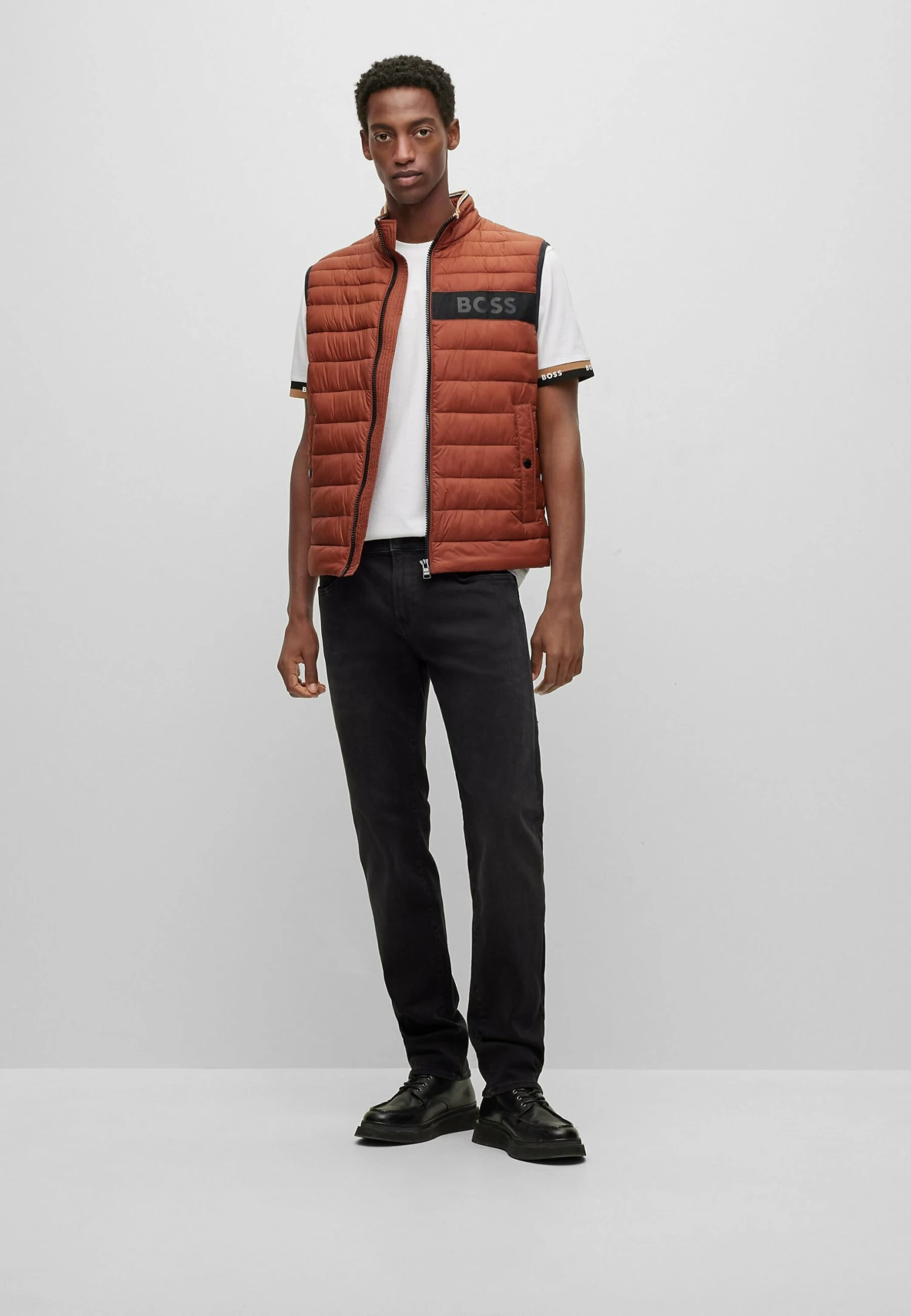 Boss Delaware - Straight Leg Jeans - Charcoal Five - Image 2