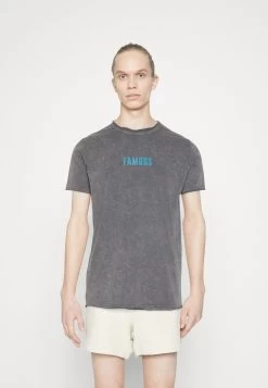 BRAVE SOUL Print T-Shirt - Grey