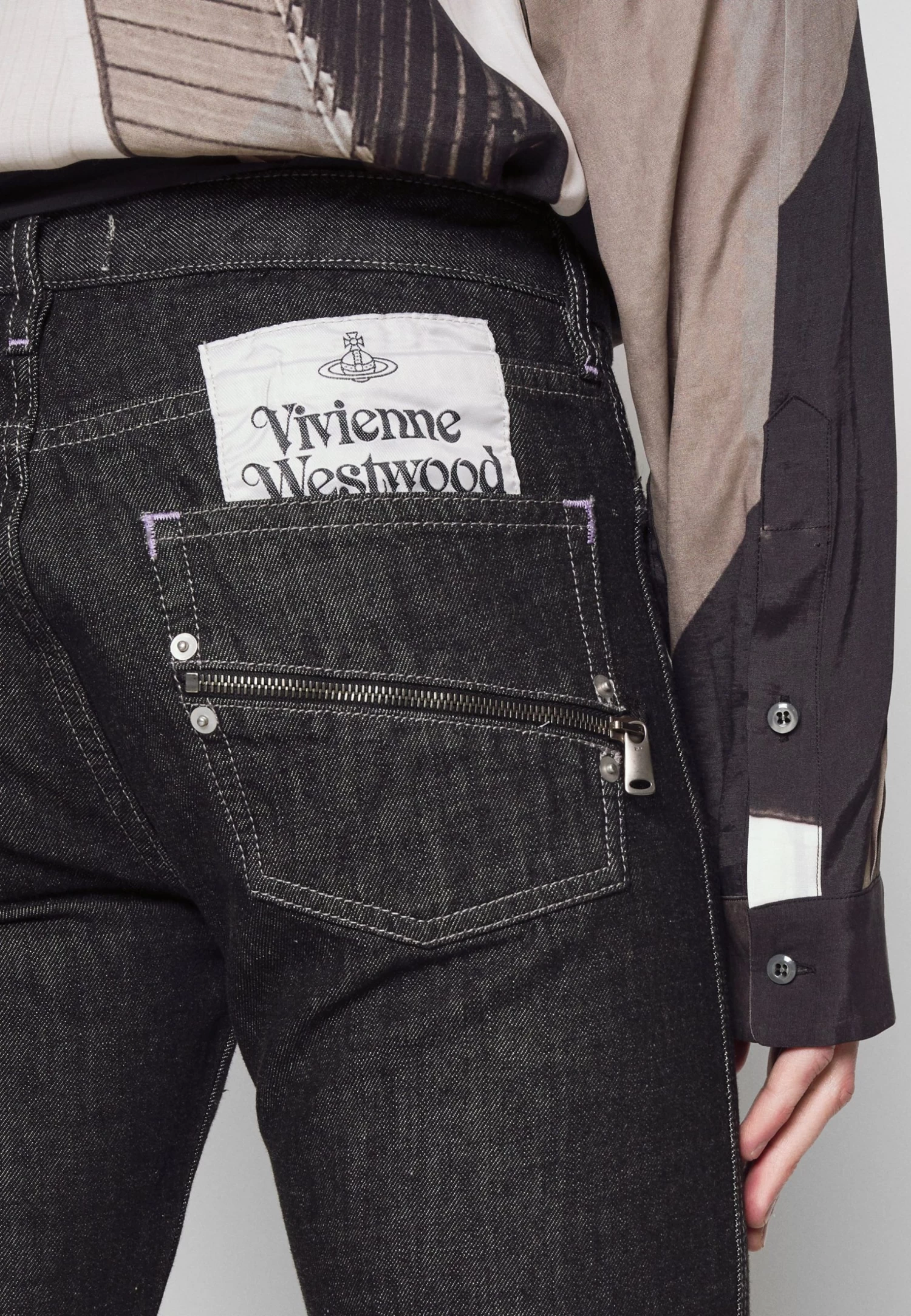 Vivienne Westwood Cut Out Peppe - Slim Fit Jeans - Black - Image 7