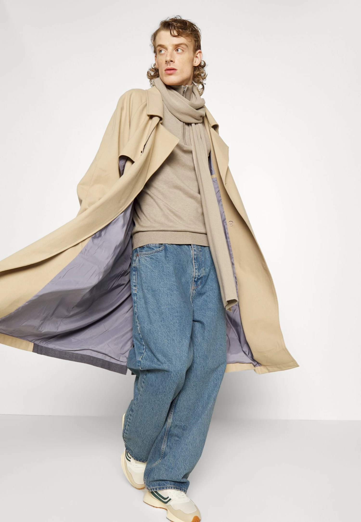 Coat - Classic Coat - Beige - Image 4