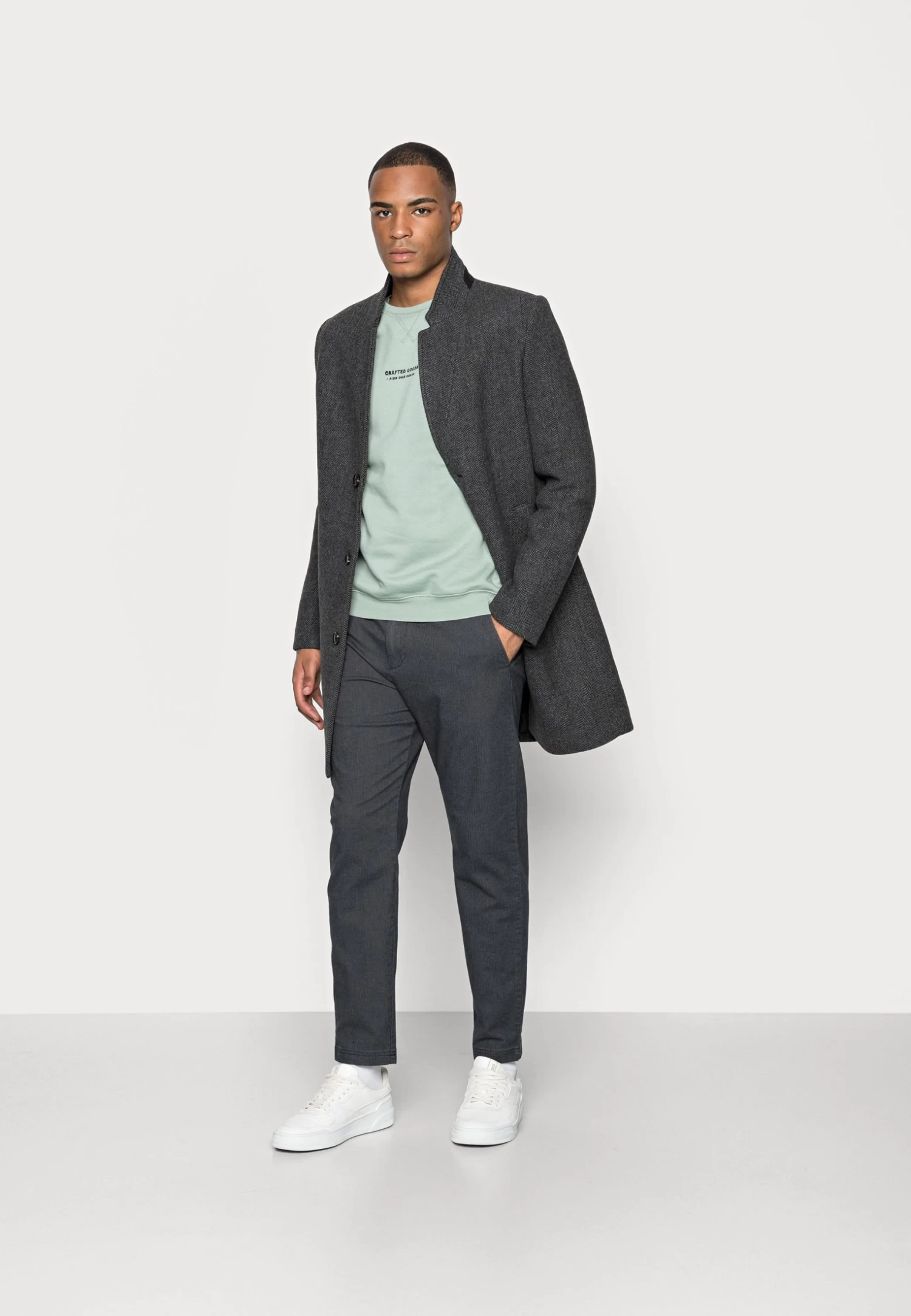 Pier One Crafted Goods Crew - Sweatshirt - Green - Image 2