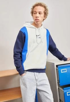 Nike Sportswear Air Hoody - Sweatshirt - Summit White/Obsidian/Game Royal