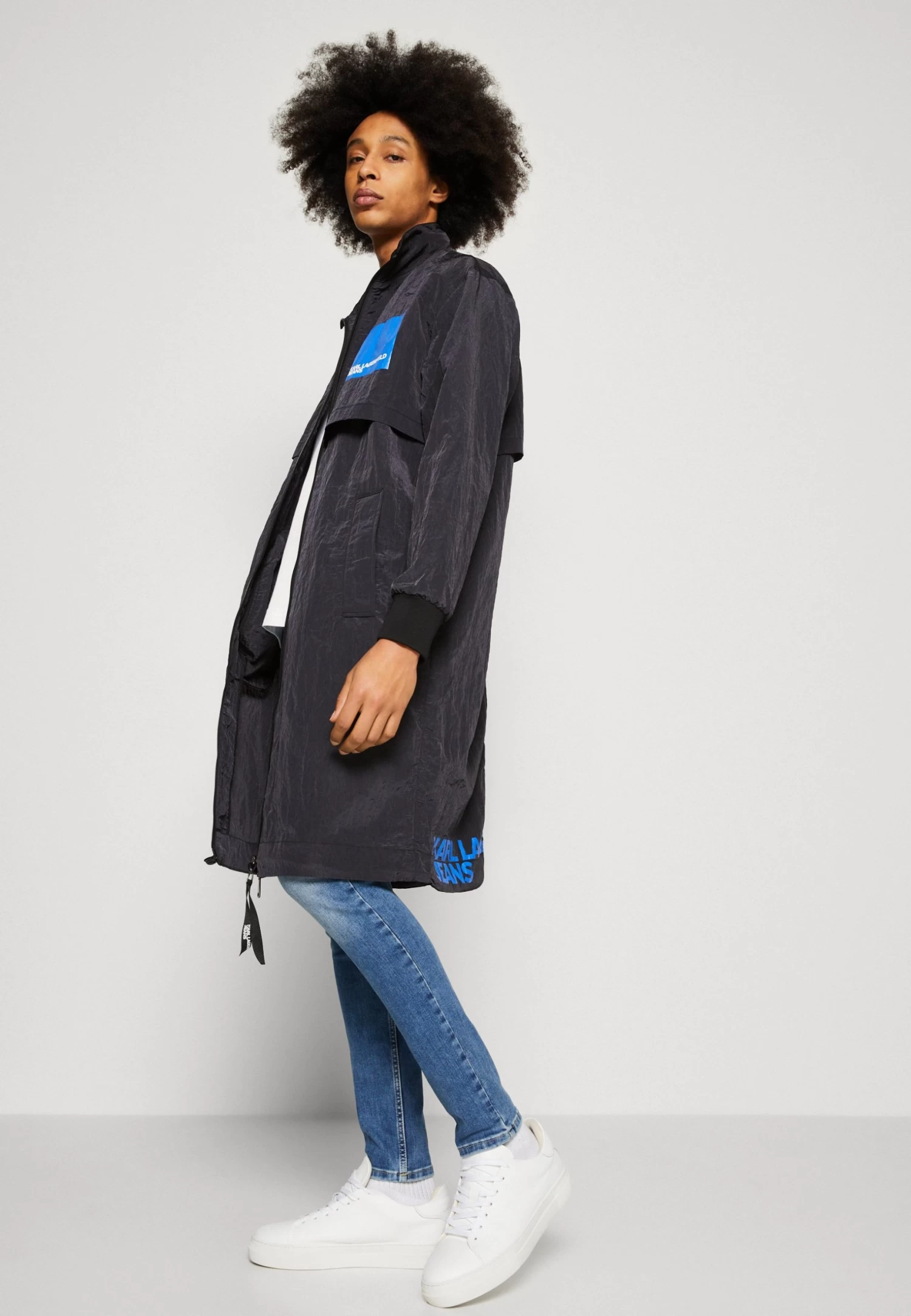 Karl Lagerfeld Jeans Oversized Summer Coat - Parka - Black - Image 4