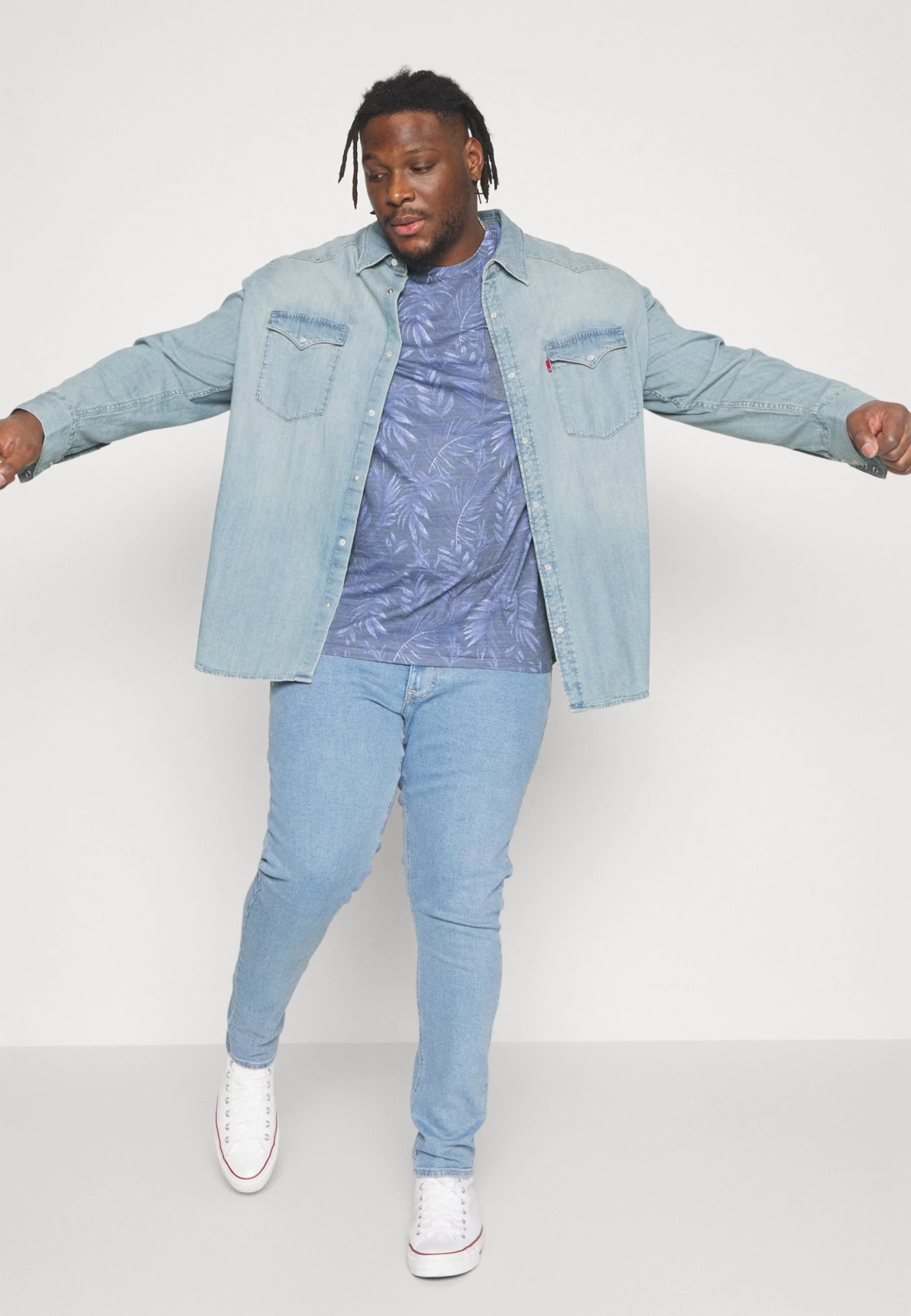 Pier One Print T-Shirt - Dark Blue - Image 4