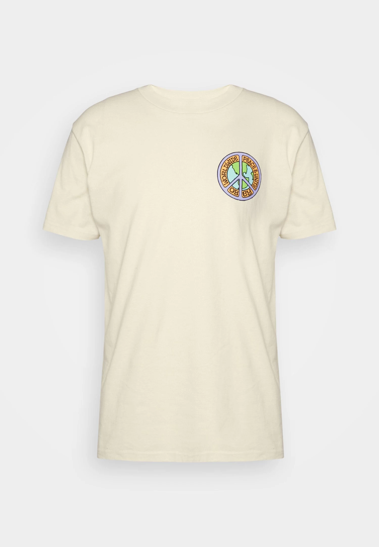 Obey Clothing One Two - Print T-Shirt - Cream - Image 6
