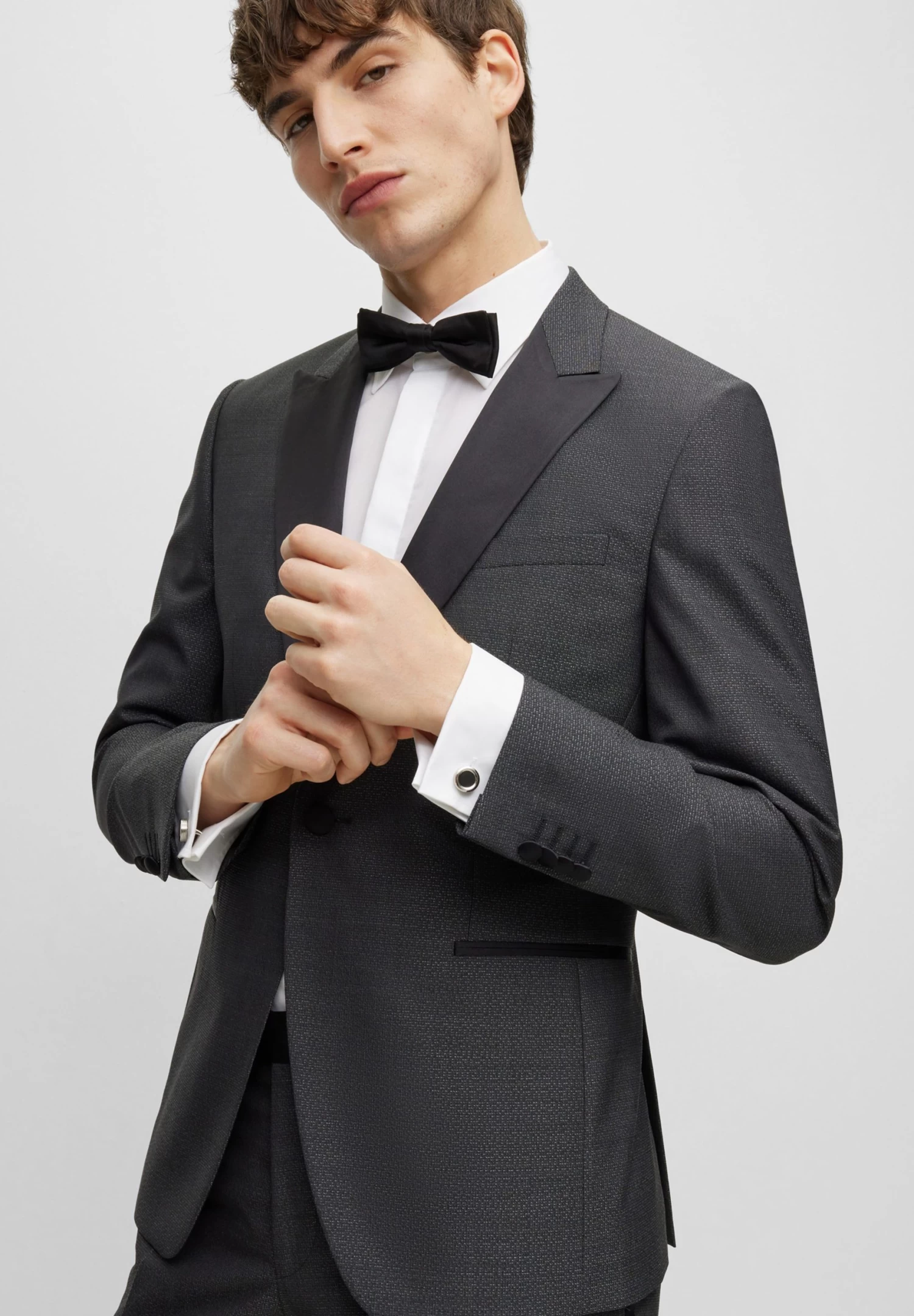 Boss H-Hank-Tux1-Dc - Formal Shirt - White - Image 5