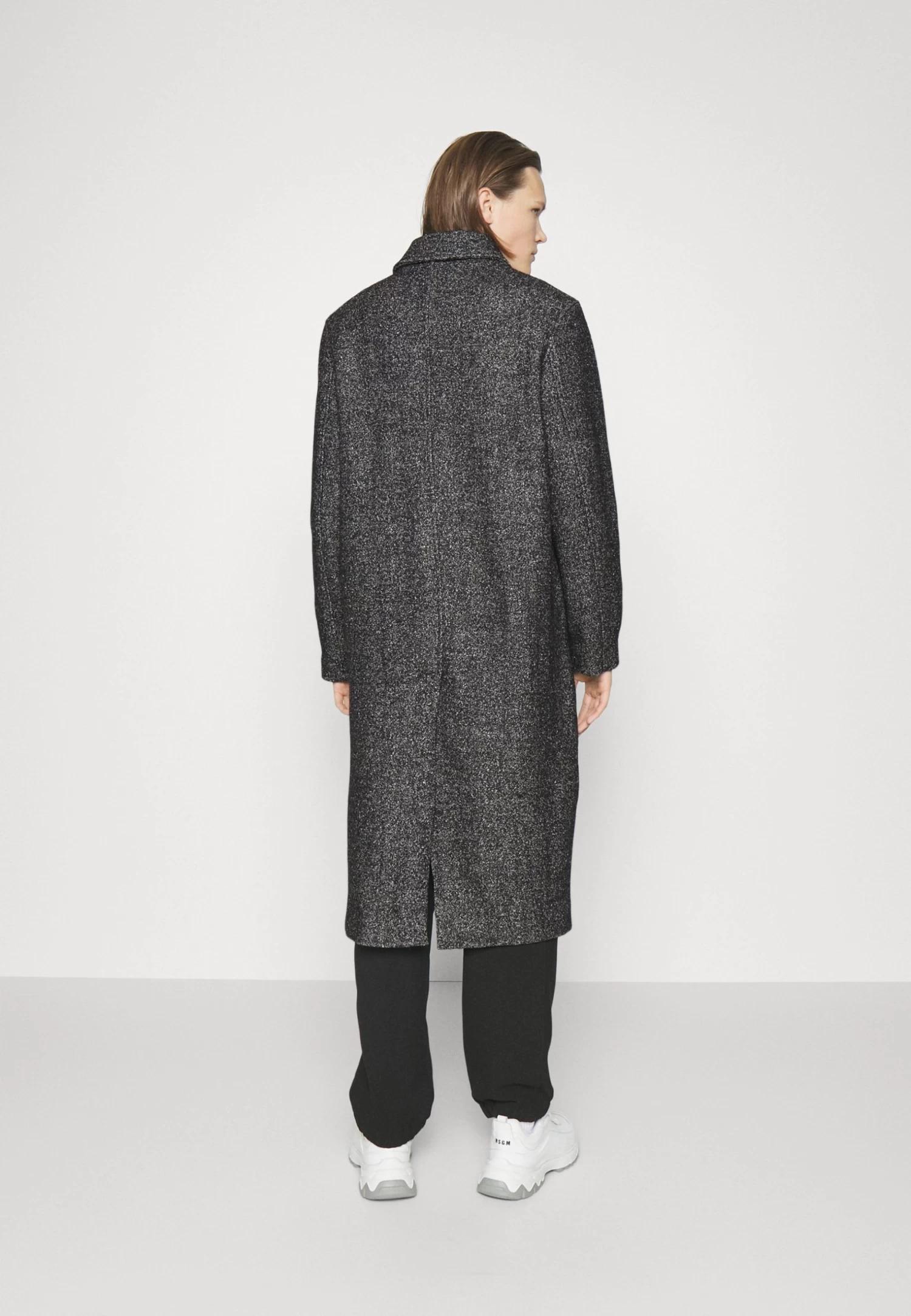 Holzweiler Eros Salt And Pepper Coat - Classic Coat - Black Mix - Image 3