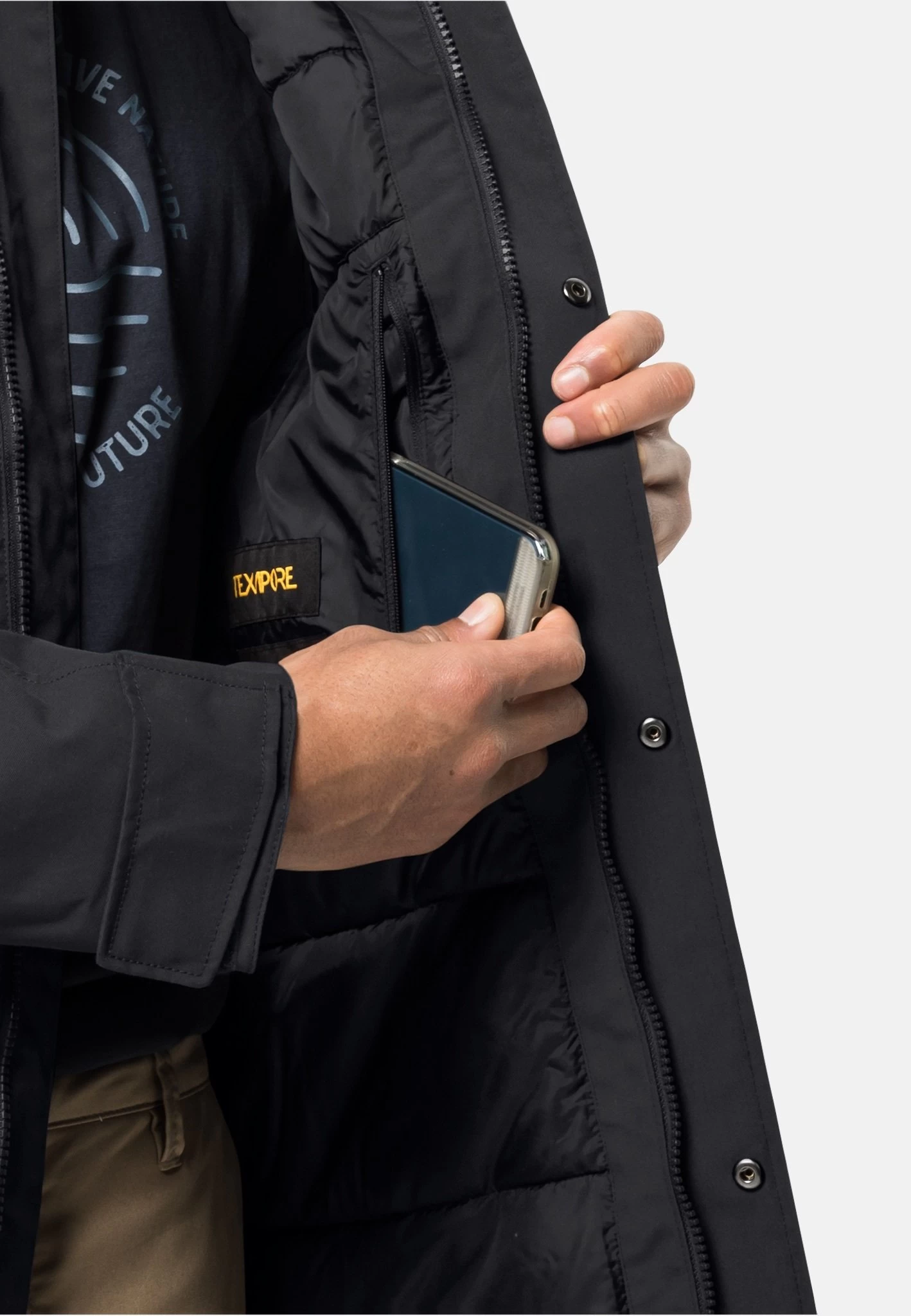 Jack Wolfskin Glacier Canyon - Parka - Black - Image 5